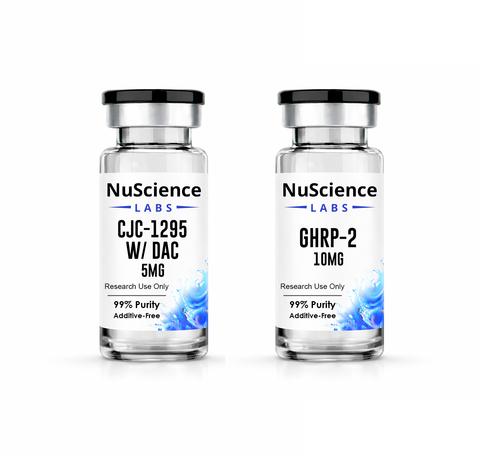 CJC-1295 w/ DAC (5mg x 10 vials) & GHRP-2 (10mg x 10 vials)