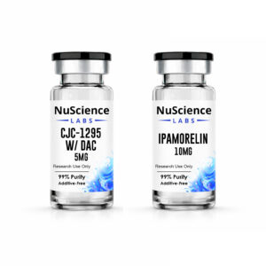 CJC-1295 w/ DAC (5mg x 10 vials) & Ipamorelin (10mg x 10 vials)